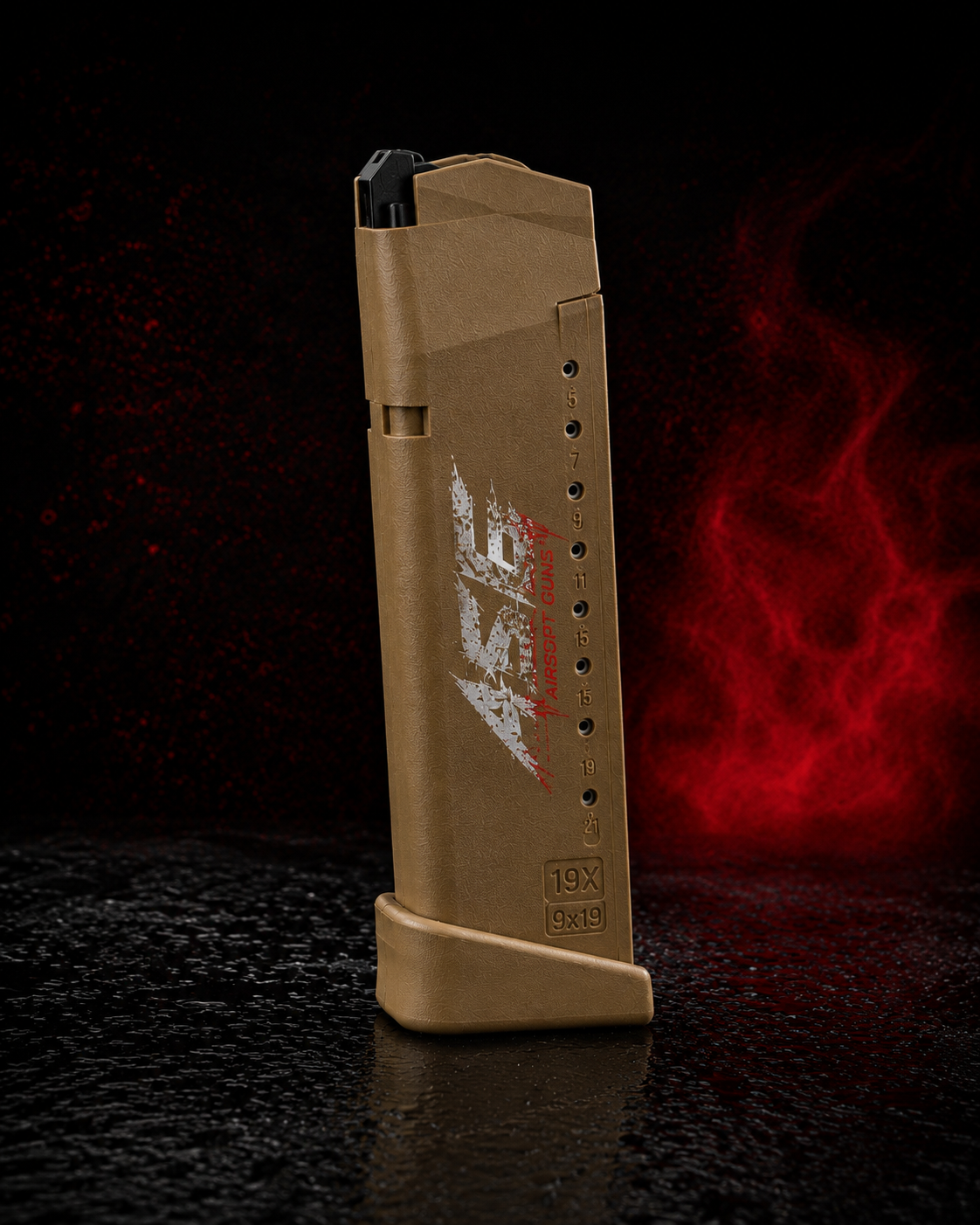 19X Magazine (tan finish)